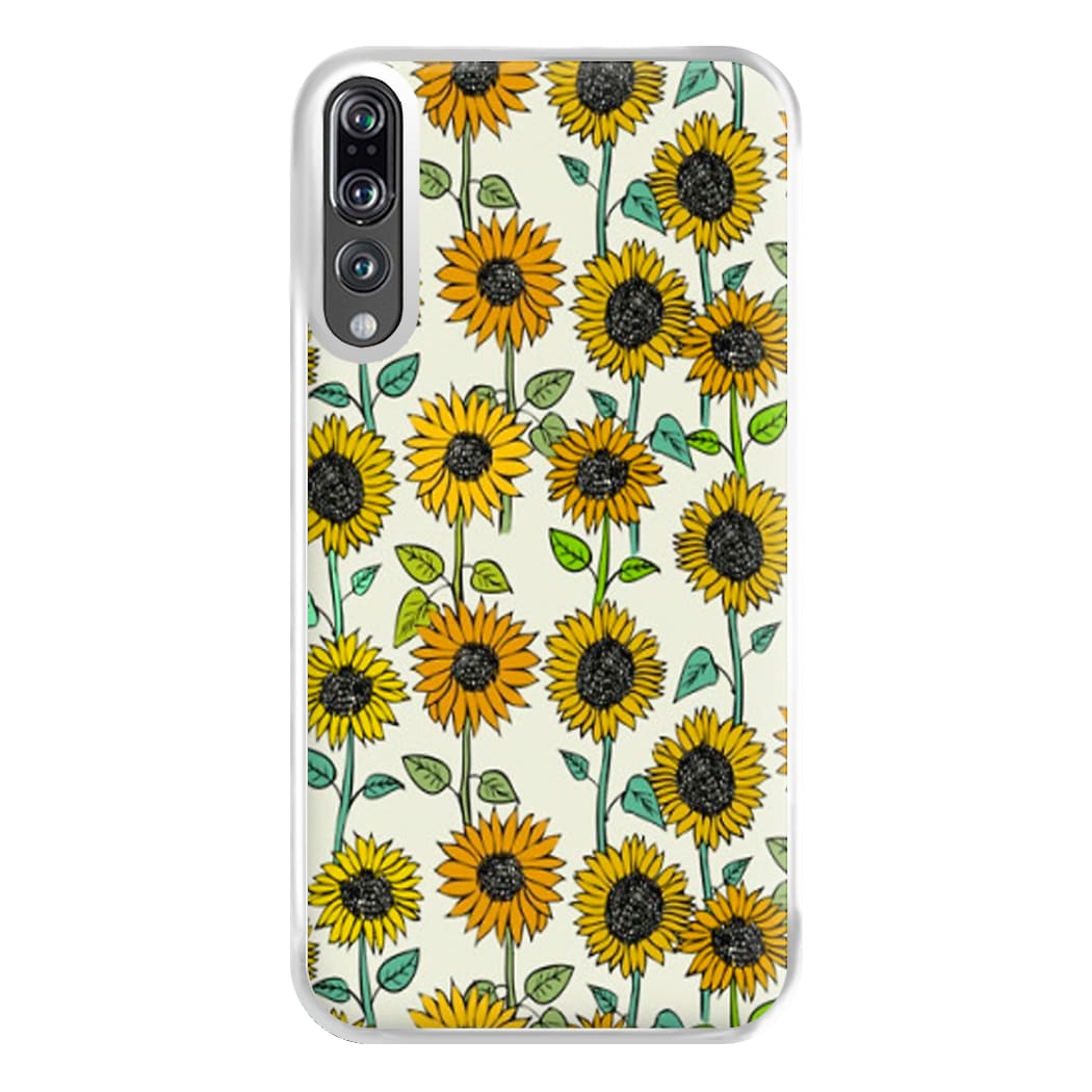 Painted Sunflowers Phone Case for Huawei P20 Pro