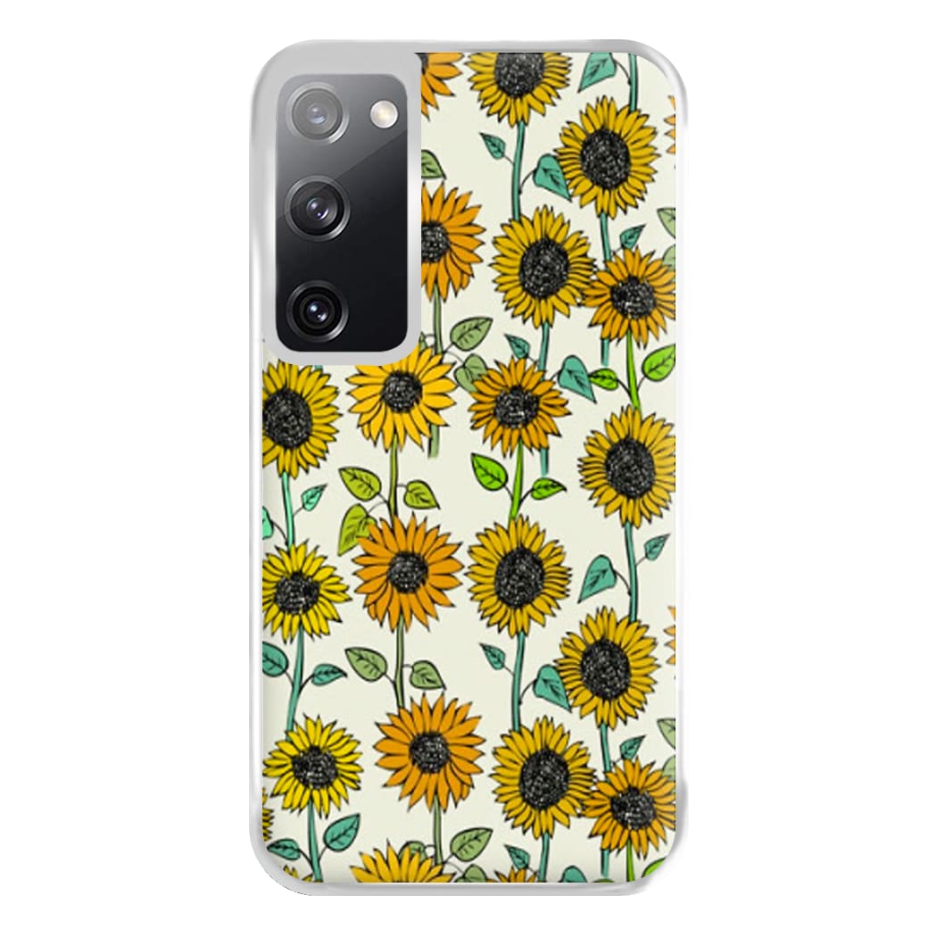 Painted Sunflowers Phone Case for Galaxy S20