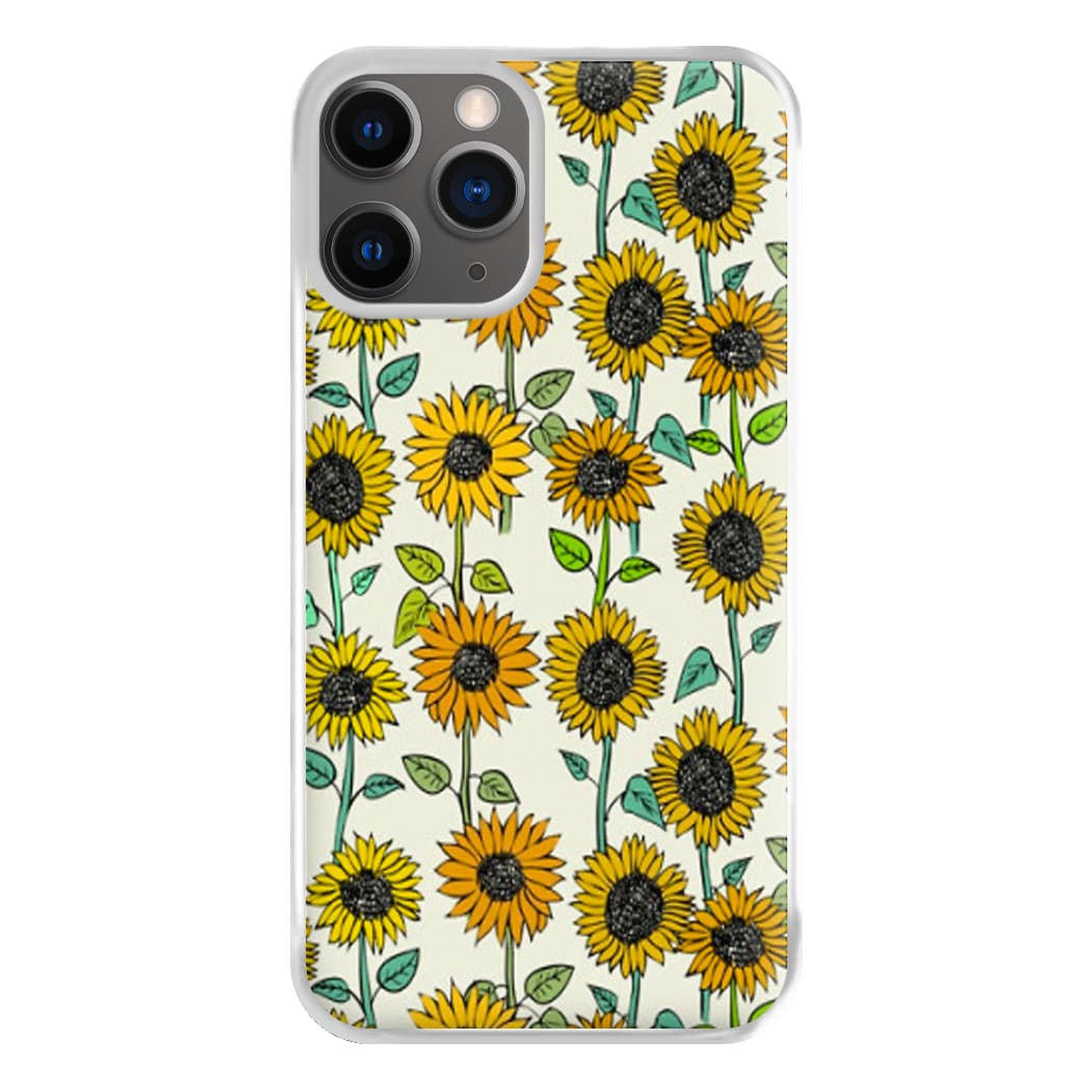 Painted Sunflowers Phone Case for iPhone 12 Pro Max