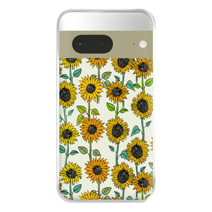 Painted Sunflowers Phone Case for Google Pixel 7a