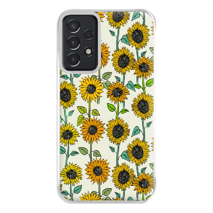 Painted Sunflowers Phone Case for Galaxy A52 / A52s