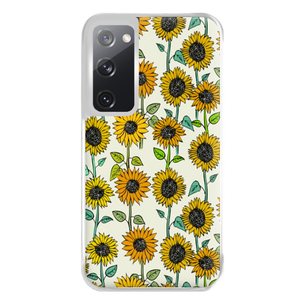 Painted Sunflowers Phone Case for Galaxy S20FE