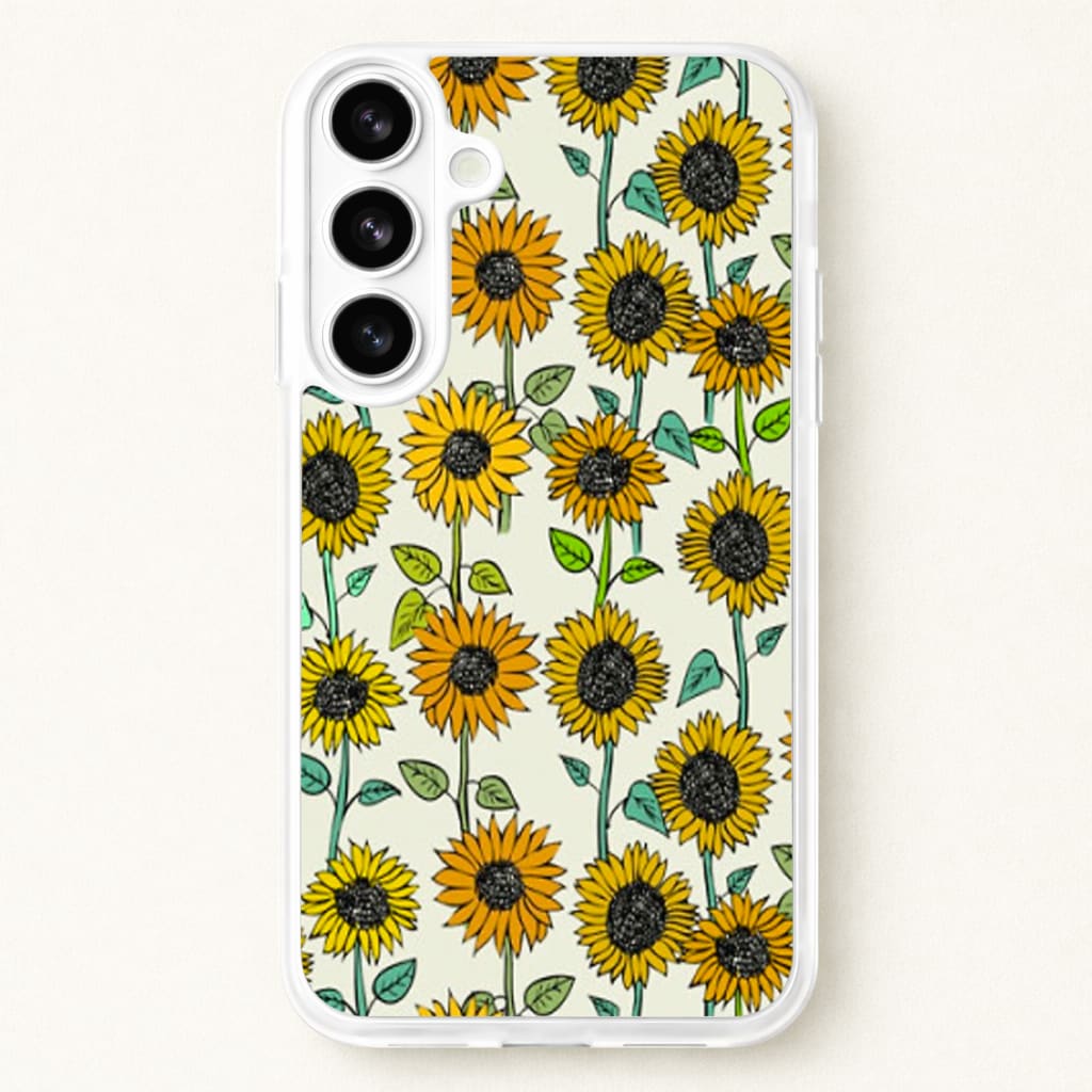 Painted Sunflowers Phone Case for Galaxy S26 Plus