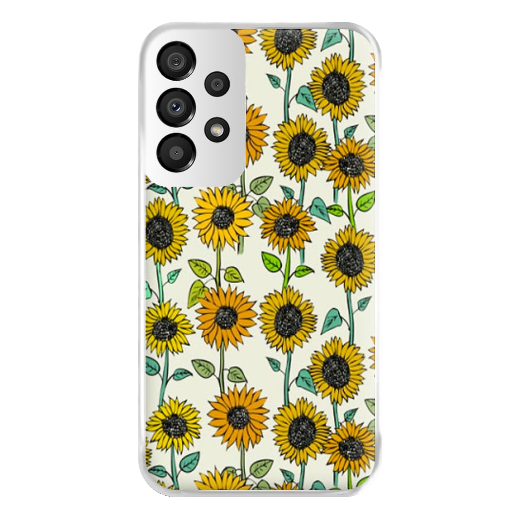 Painted Sunflowers Phone Case for Galaxy A33