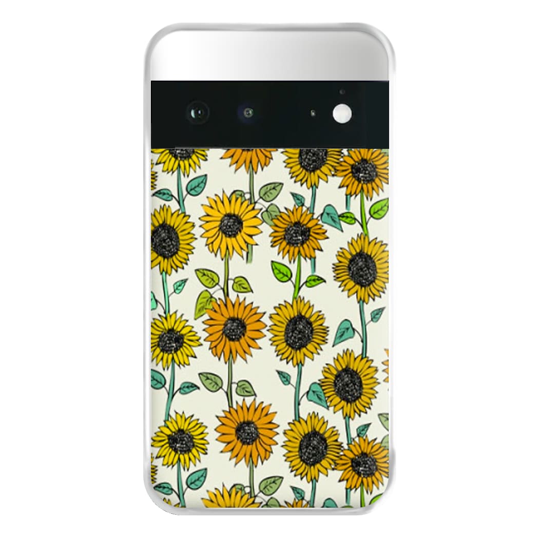 Painted Sunflowers Phone Case for Google Pixel 6a