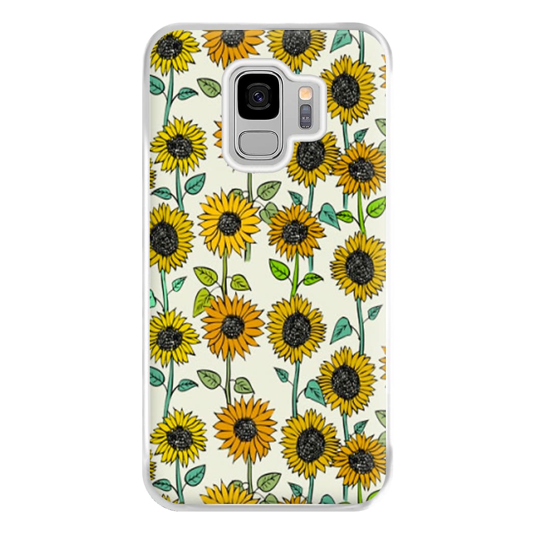 Painted Sunflowers Phone Case for Galaxy S9 Plus