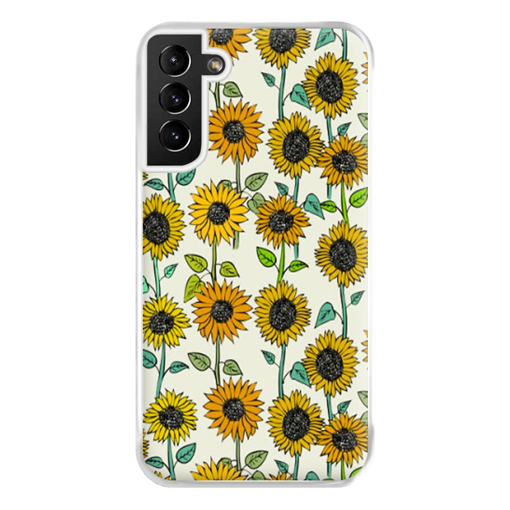 Painted Sunflowers Phone Case for Galaxy S21 Plus