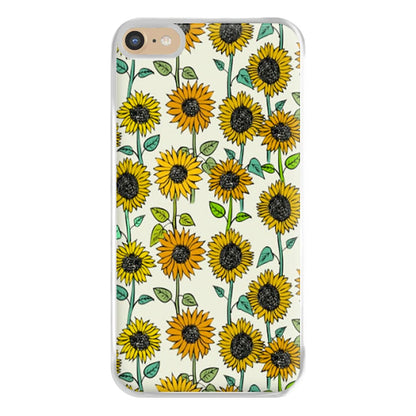 Painted Sunflowers Phone Case for iPhone 6 Plus / 7 Plus / 8 Plus