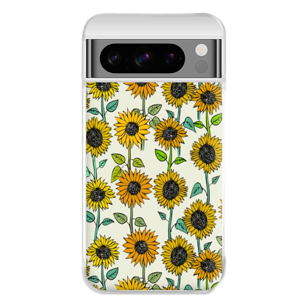 Painted Sunflowers Phone Case for Google Pixel 8 Pro