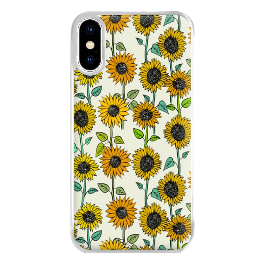 Painted Sunflowers Phone Case for iPhone XS Max