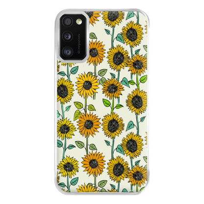 Painted Sunflowers Phone Case for Galaxy A41