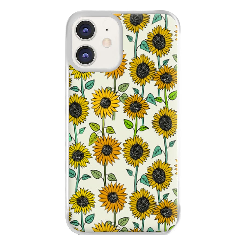 Painted Sunflowers Phone Case for iPhone 12 / 12 Pro