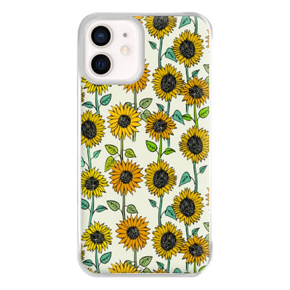 Painted Sunflowers Phone Case for iPhone 12 Mini