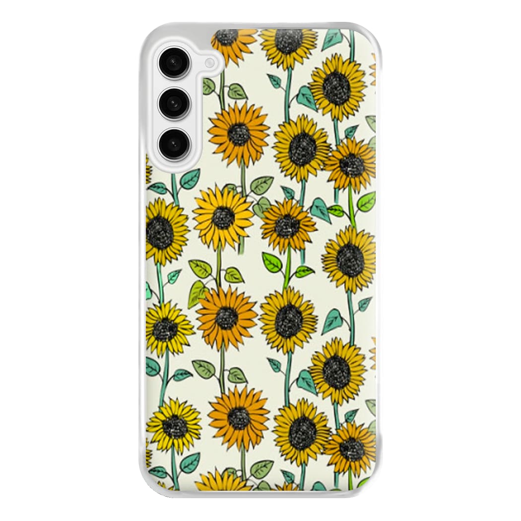 Painted Sunflowers Phone Case for Galaxy S23FE