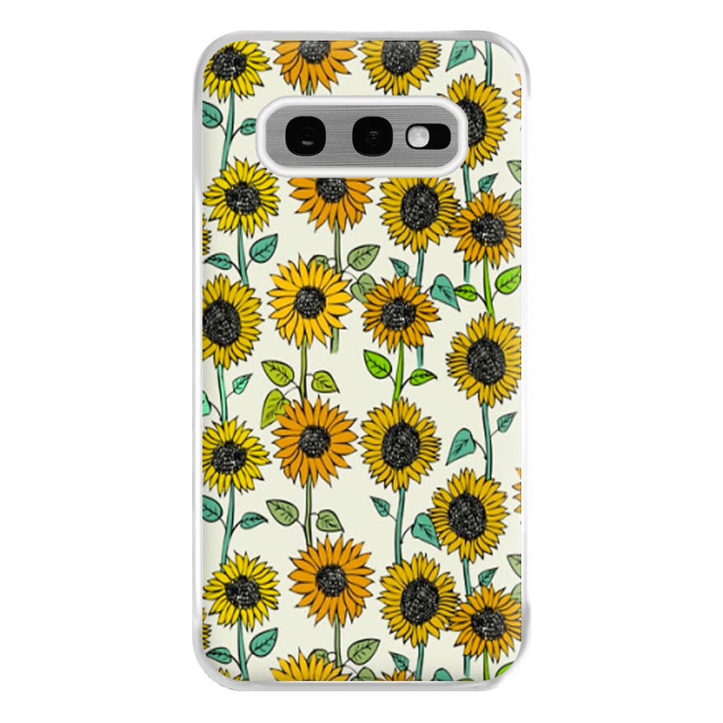 Painted Sunflowers Phone Case for Galaxy S10e