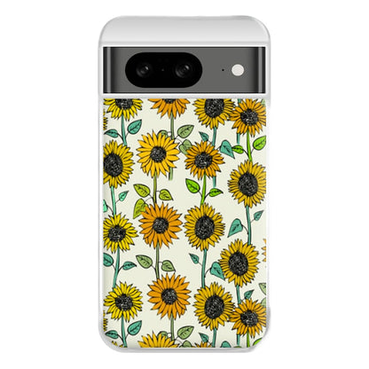 Painted Sunflowers Phone Case for Google Pixel 8