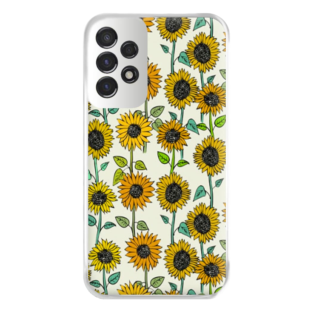 Painted Sunflowers Phone Case for Galaxy A53