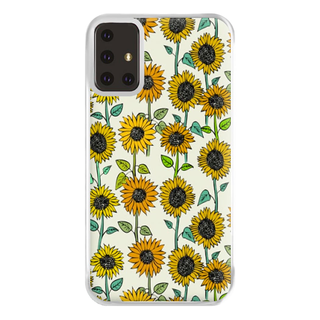 Painted Sunflowers Phone Case for Galaxy A71