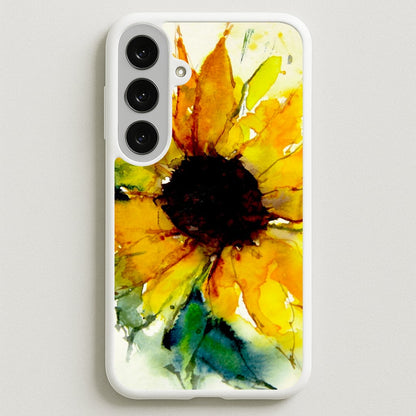 Watercolour Sunflower Phone Case for Galaxy S25FE