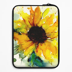 Watercolour Sunflower Laptop Sleeve