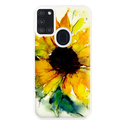 Watercolour Sunflower Phone Case for Galaxy A21s