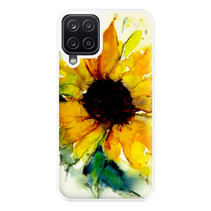 Watercolour Sunflower Phone Case for Galaxy A12