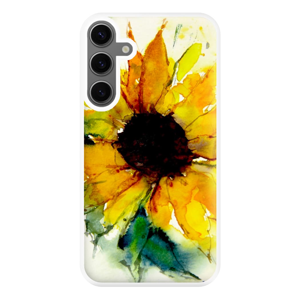 Watercolour Sunflower Phone Case for Galaxy S24FE