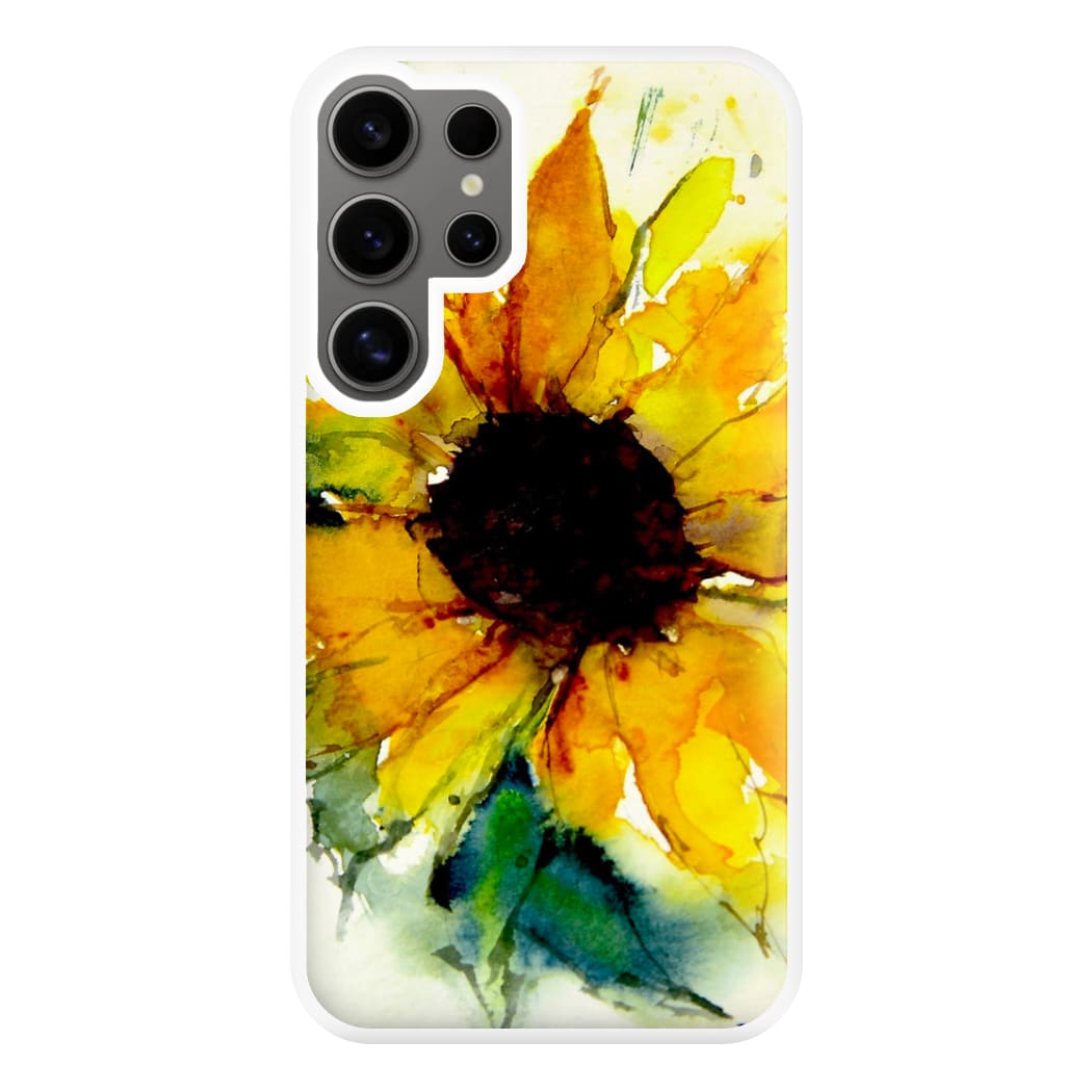 Watercolour Sunflower Phone Case for Galaxy S24 Ultra