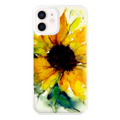 Watercolour Sunflower Phone Case for iPhone 13 Mini