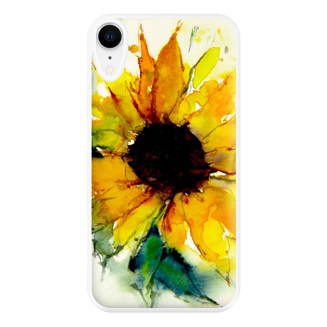 Watercolour Sunflower Phone Case for iPhone XR