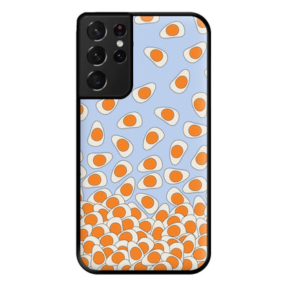 Fried Eggs - Sweets Patterns Phone Case for Galaxy S21 Ultra