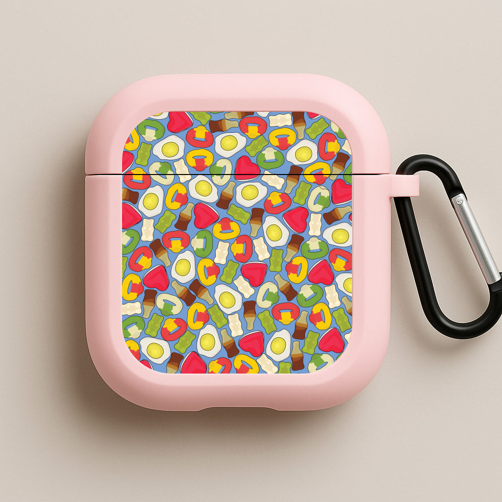 Gummy Sweets - Sweets Patterns Pink AirPods Case