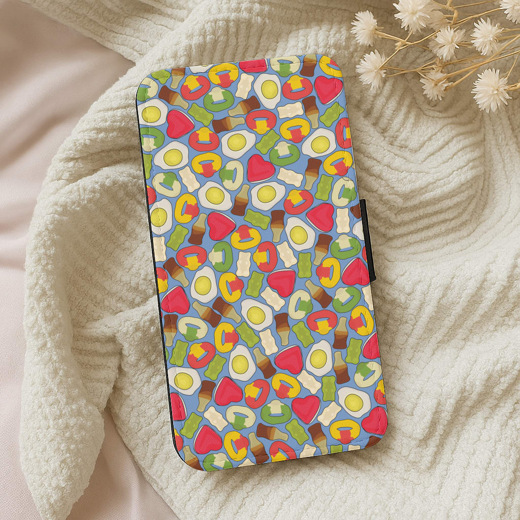 Gummy Sweets - Sweets Patterns Wallet Phone Case