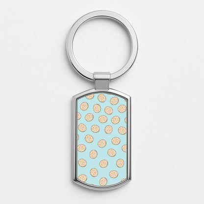 Jazzles - Sweets Patterns Silver Keyring