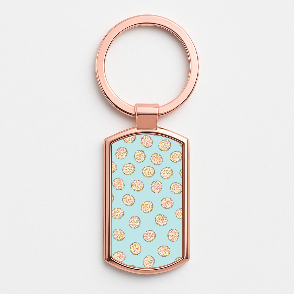 Jazzles - Sweets Patterns Rose Gold Keyring