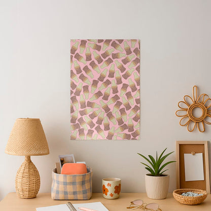 Cola Bottles - Sweets Patterns Art Print