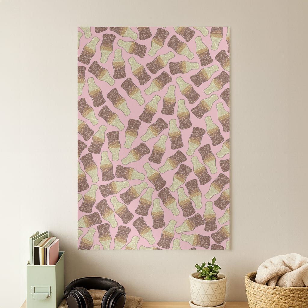 Cola Bottles - Sweets Patterns Poster