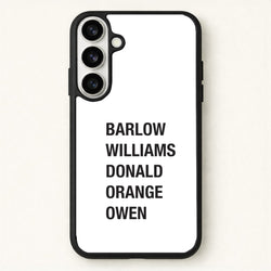 Take Band Members Names Phone Case for Galaxy S26