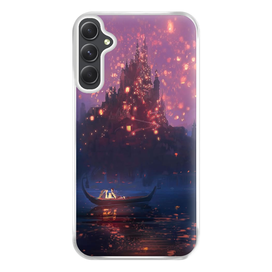 Tangled Chinese Lantern Fairytale Phone Case for Galaxy A34