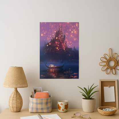 Tangled Chinese Lantern Fairytale Art Print