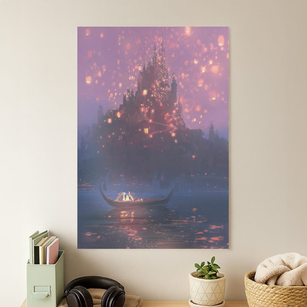 Tangled Chinese Lantern Fairytale Poster