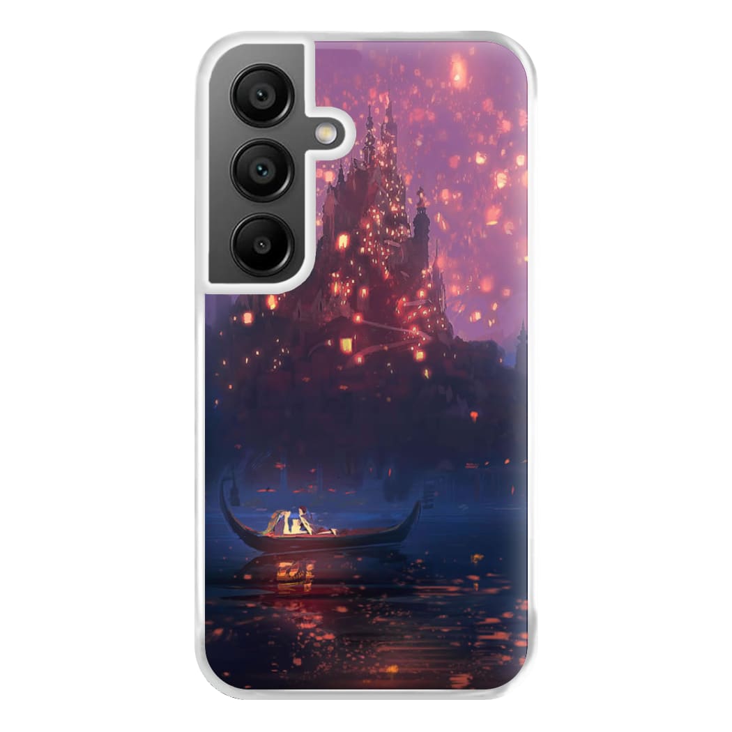 Tangled Chinese Lantern Fairytale Phone Case for Galaxy A55