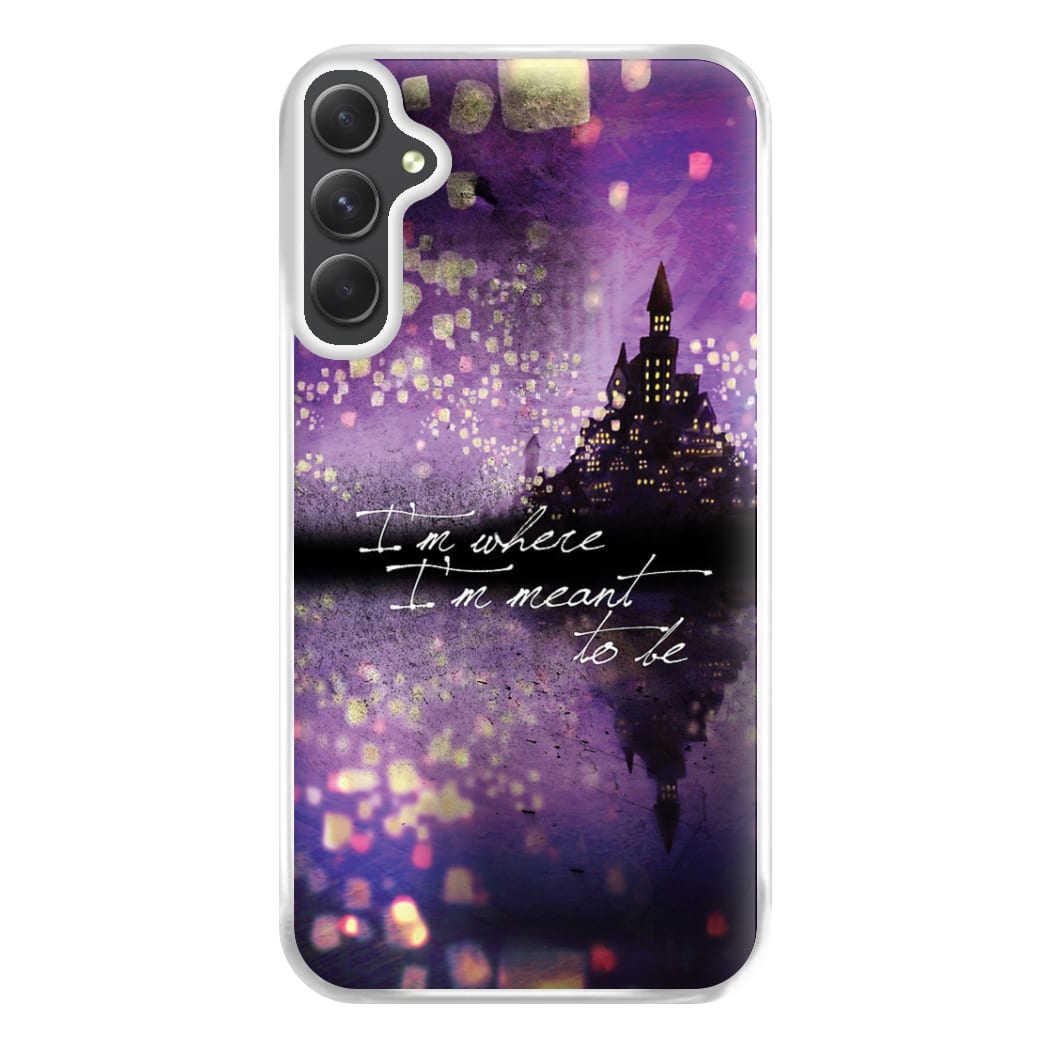 I'm Where I'm Meant To Be Tangled Phone Case for Galaxy A54