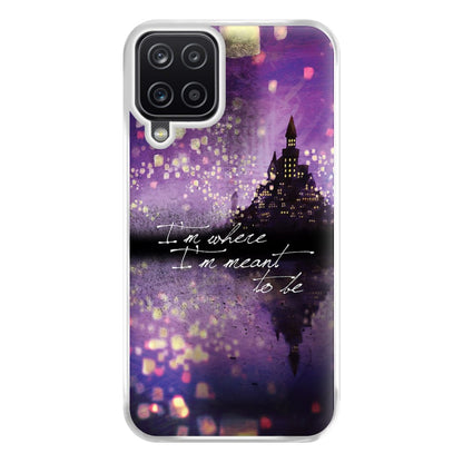 I'm Where I'm Meant To Be Tangled Phone Case for Galaxy A12