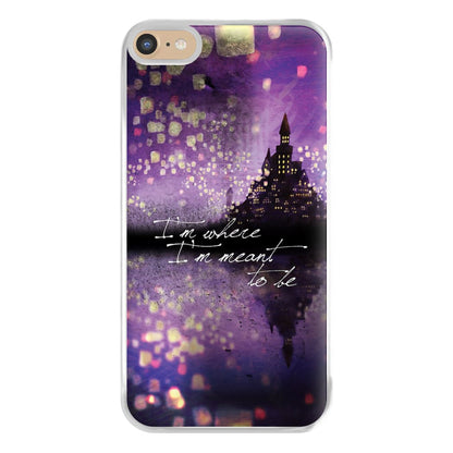 I'm Where I'm Meant To Be Tangled Phone Case for iPhone 6 Plus / 7 Plus / 8 Plus