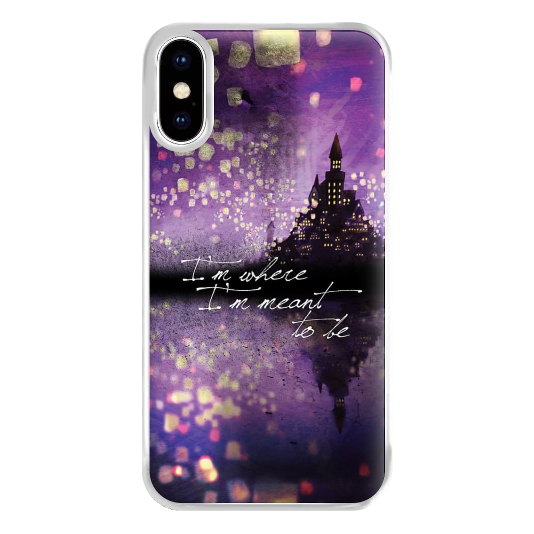 I'm Where I'm Meant To Be Tangled Phone Case for iPhone XS Max