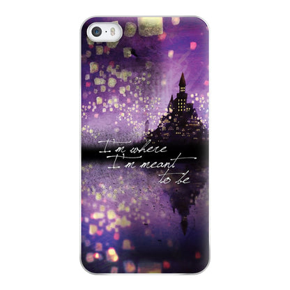 I'm Where I'm Meant To Be Tangled Phone Case for iPhone 5 / 5s / SE 2016