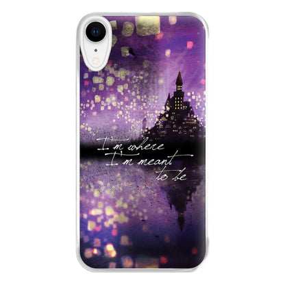 I'm Where I'm Meant To Be Tangled Phone Case for iPhone XR