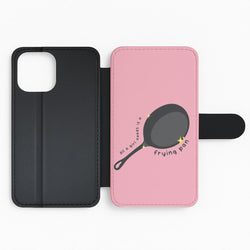 All A Girl Needs Is A Frying Pan Flip Phone Case