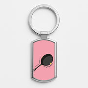 All A Girl Needs Is A Frying Pan Luxury Keyring 1